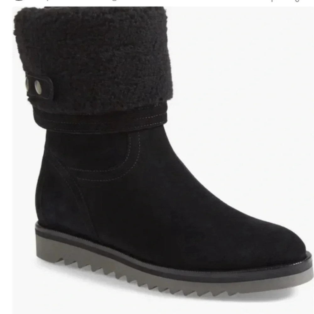 Aquatalia Perdi Bootie Cuff Waterproof Black